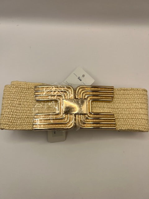 Beige w gold Belt